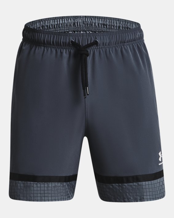 Men's UA Accelerate Woven Shorts, Gray, pdpMainDesktop image number 4